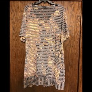 Grey and gold tunic